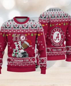 NCAA Alabama Crimson Tide HO HO HO Custom Ugly Christmas Sweater