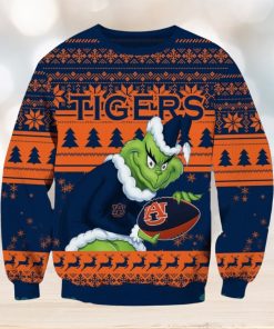 NCAA Auburn Tigers Grinch AOP Ugly Christmas Sweater Christmas Gift For Men And Women