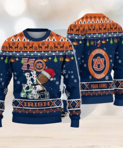 NCAA Auburn Tigers HO HO HO Custom Ugly Christmas Sweater