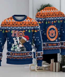 NCAA Auburn Tigers HO HO HO Custom Ugly Christmas Sweater