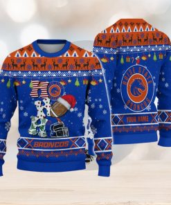 NCAA Boise State Broncos HO HO HO Custom Ugly Christmas Sweater