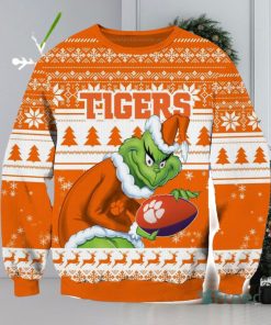 NCAA Clemson Tigers Grinch AOP Ugly Christmas Sweater Christmas Gift For Men And Women