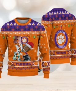 NCAA Clemson Tigers HO HO HO Ugly Christmas Custom Sweater