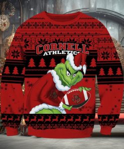 NCAA Cornell Big Red Grinch AOP Ugly Christmas Sweater Christmas Gift For Men And Women