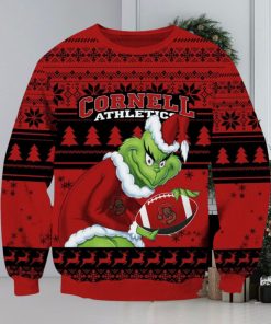 NCAA Cornell Big Red Grinch AOP Ugly Christmas Sweater Christmas Gift For Men And Women