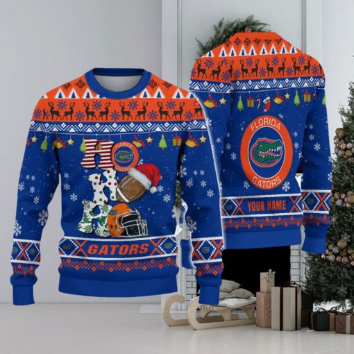 NCAA Florida Gators HO HO HO Ugly Christmas Custom Sweater