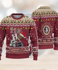 NCAA Florida State Seminoles HO HO HO Ugly Custom Christmas Sweater