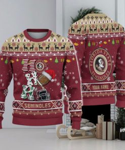 NCAA Florida State Seminoles HO HO HO Ugly Custom Christmas Sweater