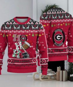 NCAA Georgia Bulldogs HO HO HO Custom Ugly Christmas Sweater