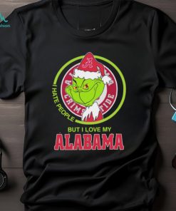 NCAA Grinch I Hate People But I Love My Alabama Crimson Tide Shirt
