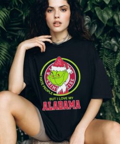 NCAA Grinch I Hate People But I Love My Alabama Crimson Tide Shirt