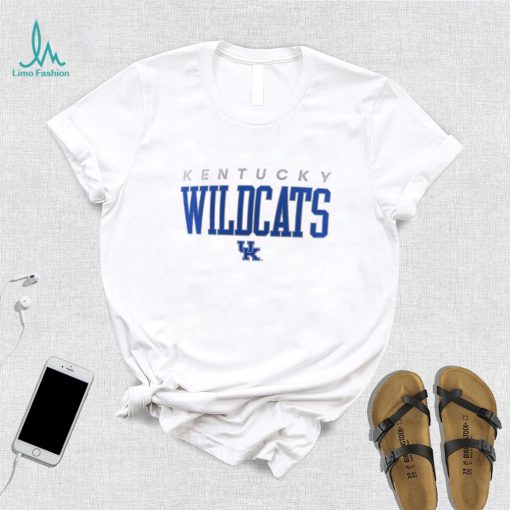 NCAA Kentucky Wildcats White Promo Logo T Shirt