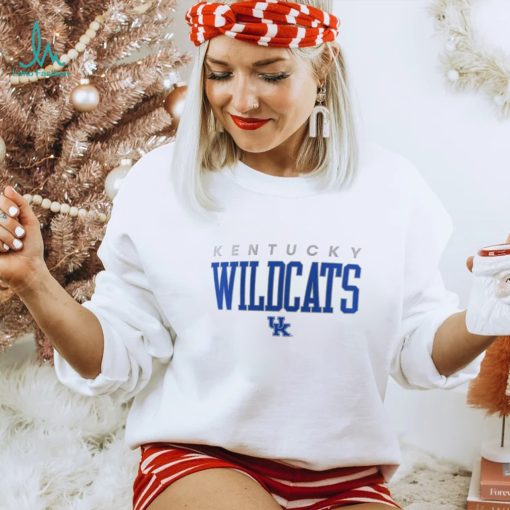 NCAA Kentucky Wildcats White Promo Logo T Shirt
