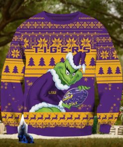 NCAA LSU Tigers Grinch Ugly Christmas Sweater Trending Sweater For 2023 Christmas Holidays