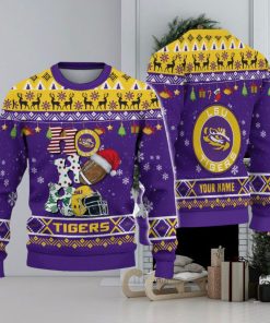 NCAA LSU Tigers HO HO HO Custom Ugly Christmas Sweater