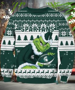 NCAA Michigan State Spartans Grinch AOP Ugly Christmas Sweater Christmas Gift For Men And Women