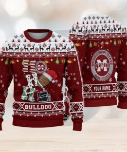 NCAA Mississippi State Bulldogs HO HO HO Custom Ugly Christmas Sweater