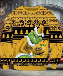 NCAA Missouri Tigers Grinch AOP Ugly Christmas Sweater Christmas Gift For Men And Women