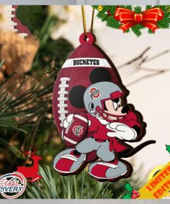 NCAA Ohio State Buckeyes Mickey Mouse Christmas Ornament 2023 Christmas Tree Decorations