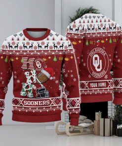 NCAA Oklahoma Sooners HO HO HO Custom Ugly Christmas Sweater