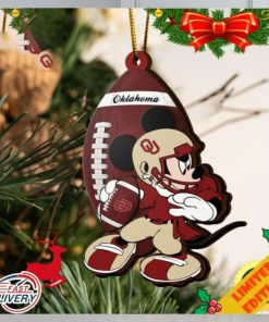 NCAA Oklahoma Sooners Mickey Mouse Christmas Ornament 2023 Christmas Tree Decorations