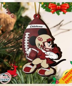 NCAA Oklahoma Sooners Mickey Mouse Christmas Ornament 2023 Christmas Tree Decorations