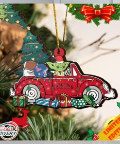 NCAA Ole Miss Rebels And Baby Yoda Christmas Ornament 2023 Christmas Tree Decorations