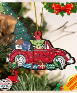 NCAA Ole Miss Rebels And Baby Yoda Christmas Ornament 2023 Christmas Tree Decorations