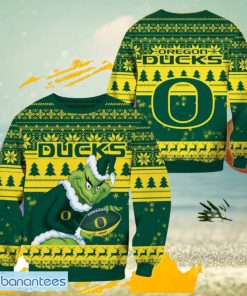 NCAA Oregon Ducks Grinch Christmas Ugly Sweater