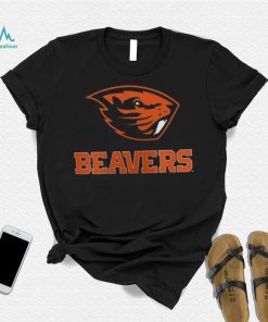 NCAA Oregon State Beavers Black Lockup T Shirt