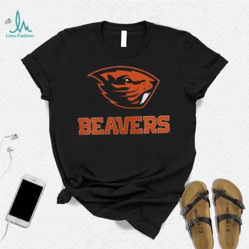 NCAA Oregon State Beavers Black Lockup T Shirt