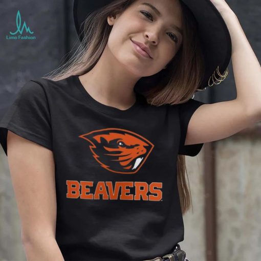 NCAA Oregon State Beavers Black Lockup T Shirt
