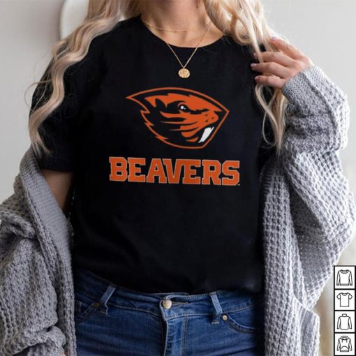 NCAA Oregon State Beavers Black Lockup T Shirt