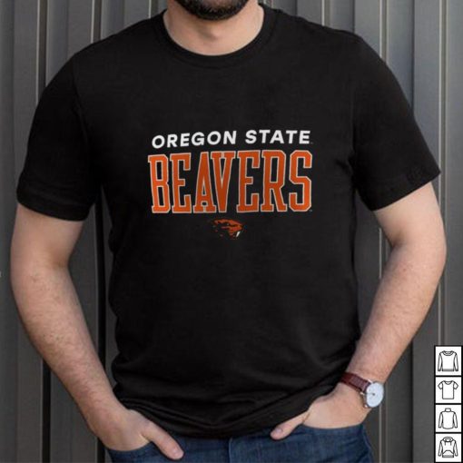 NCAA Oregon State Beavers Black Promo Logo T Shirt