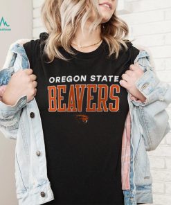 NCAA Oregon State Beavers Black Promo Logo T Shirt