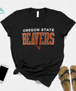 NCAA Oregon State Beavers Black Promo Logo T Shirt