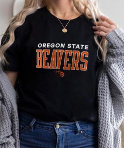 NCAA Oregon State Beavers Black Promo Logo T Shirt