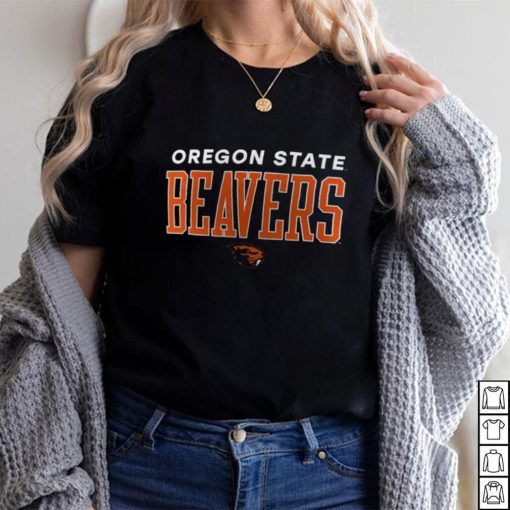 NCAA Oregon State Beavers Black Promo Logo T Shirt