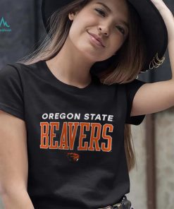 NCAA Oregon State Beavers Black Promo Logo T Shirt