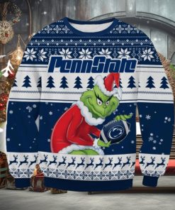 NCAA Penn State Nittany Lions Grinch AOP Ugly Christmas Sweater Christmas Gift For Men And Women