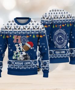 NCAA Penn State Nittany Lions HO HO HO Custom Ugly Christmas Sweater