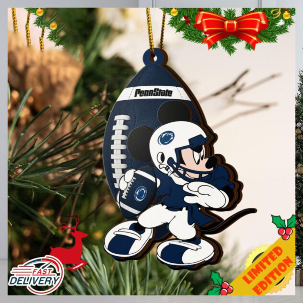 NCAA Penn State Nittany Lions Mickey Mouse Christmas Ornament 2023 Christmas Tree Decorations NCAA Penn State Nittany Lions Mickey Mouse Christmas Ornament 2023 Christmas Tree Decorations