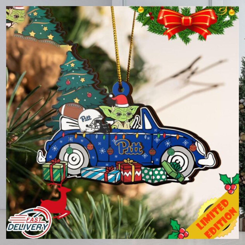 NCAA Pittsburgh Panthers And Baby Yoda Christmas Ornament 2023 Christmas Tree Decorations NCAA Pittsburgh Panthers And Baby Yoda Christmas Ornament 2023 Christmas Tree Decorations