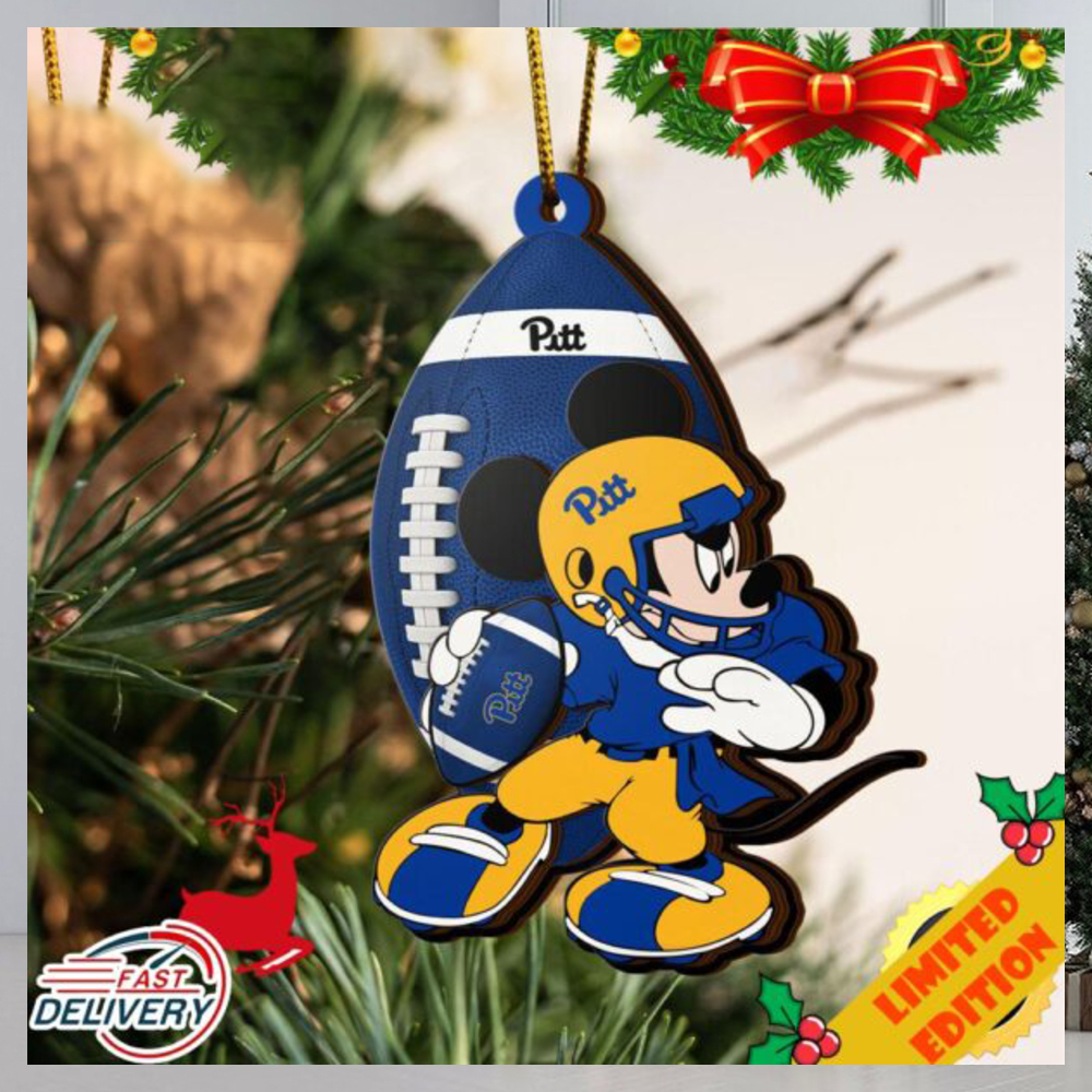 NCAA Pittsburgh Panthers Mickey Mouse Christmas Ornament 2023 Christmas Tree Decorations NCAA Pittsburgh Panthers Mickey Mouse Christmas Ornament 2023 Christmas Tree Decorations