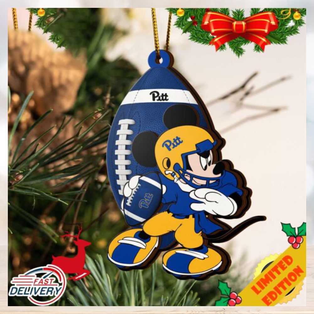 NCAA Pittsburgh Panthers Mickey Mouse Christmas Ornament 2023 Christmas Tree Decorations NCAA Pittsburgh Panthers Mickey Mouse Christmas Ornament 2023 Christmas Tree Decorations