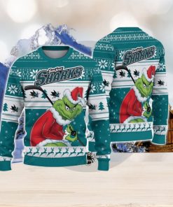 NCAA San Jose Sharks Football Fans Sweater Grinch Ugly Sweater Christmas Xmas Gift