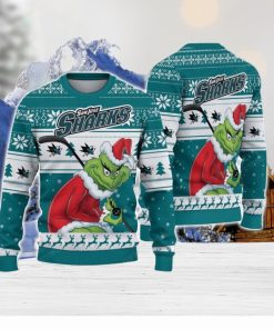 NCAA San Jose Sharks Football Fans Sweater Grinch Ugly Sweater Christmas Xmas Gift