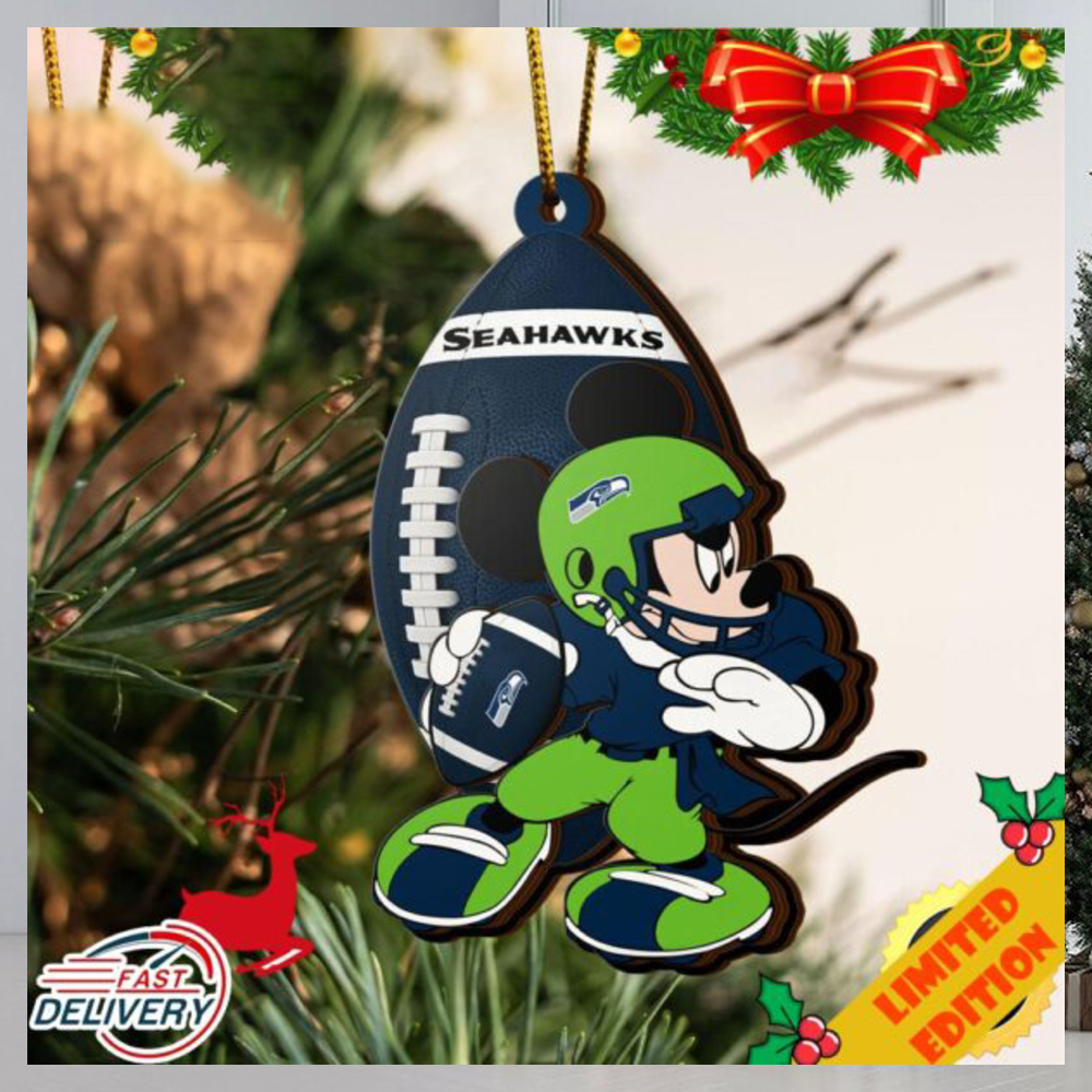 NCAA Seattle Seahawks Mickey Mouse Christmas Ornament 2023 Christmas Tree Decorations NCAA Seattle Seahawks Mickey Mouse Christmas Ornament 2023 Christmas Tree Decorations