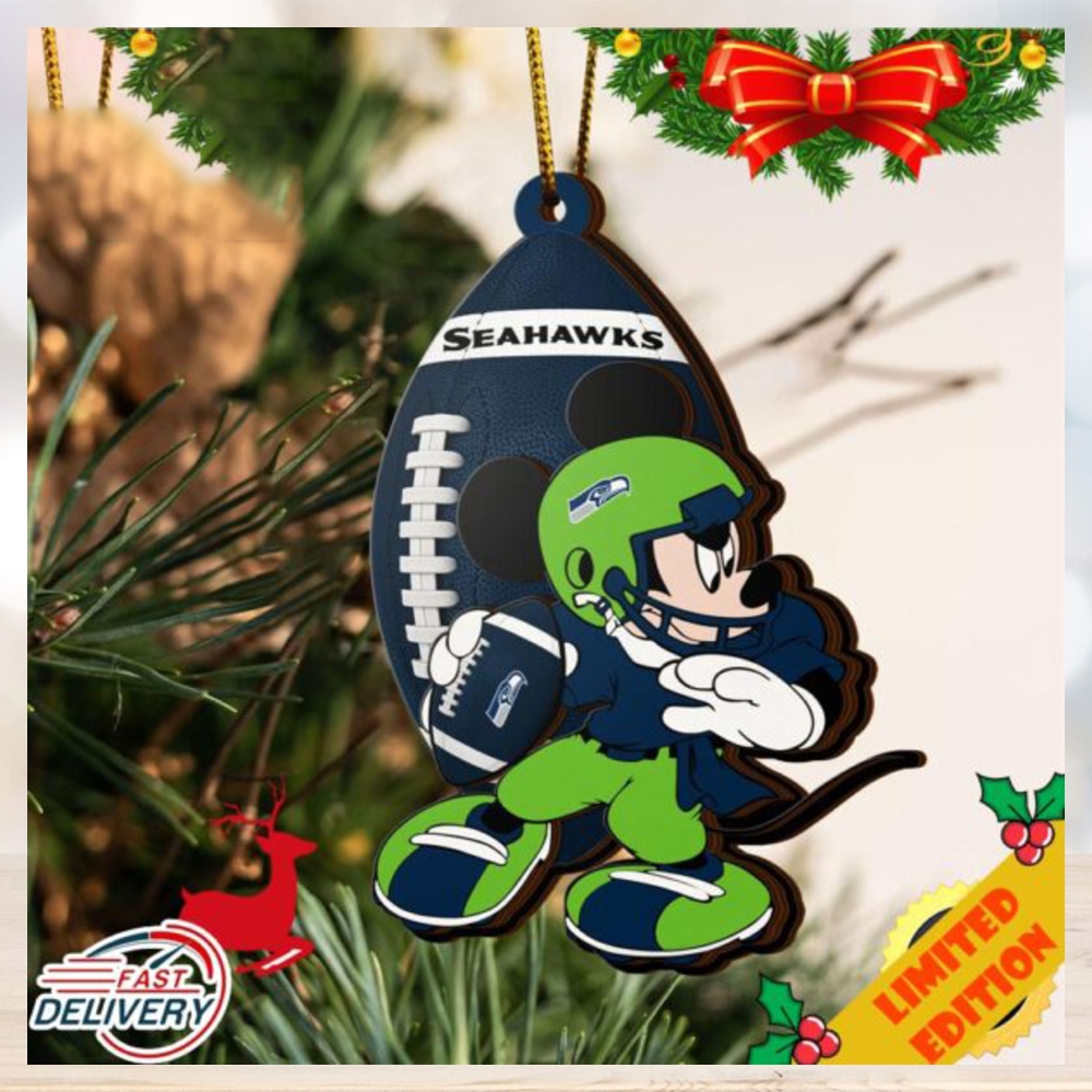 NCAA Seattle Seahawks Mickey Mouse Christmas Ornament 2023 Christmas Tree Decorations NCAA Seattle Seahawks Mickey Mouse Christmas Ornament 2023 Christmas Tree Decorations