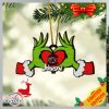 NCAA South Carolina Gamecocks And Grinch Christmas Ornament Custom Your Name 2023 Christmas Tree Decorations